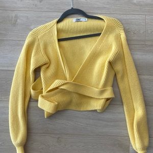 Size small cropped tiger mist sweater